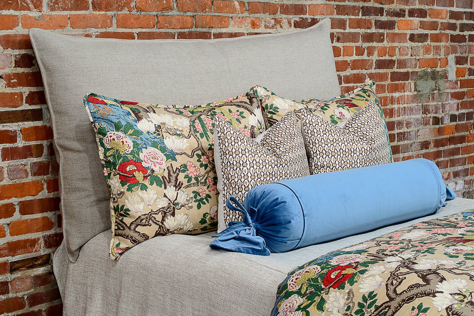 English Floral with Bird Collection