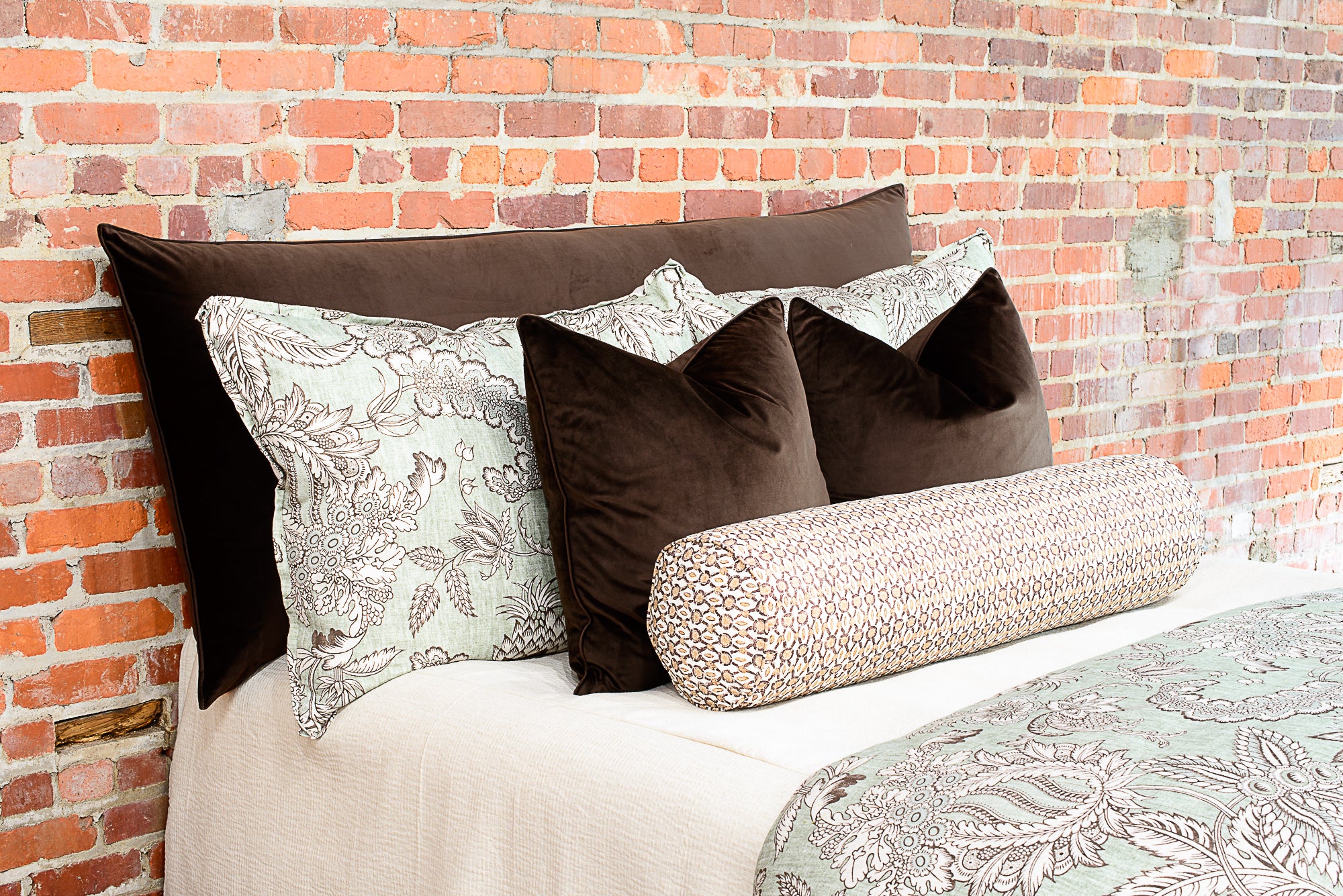 Green and Brown Floral Collection