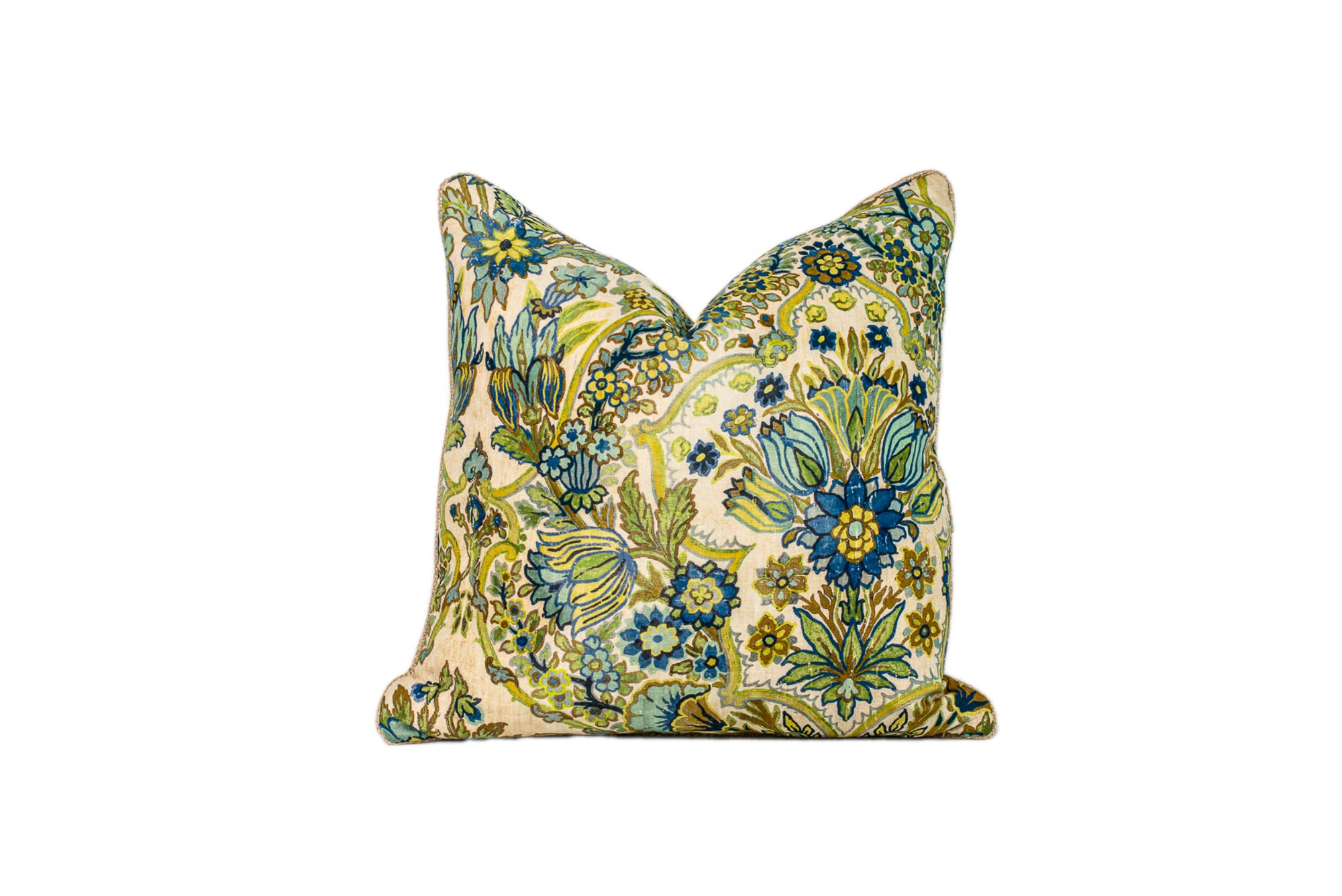 Blue and Gold Floral