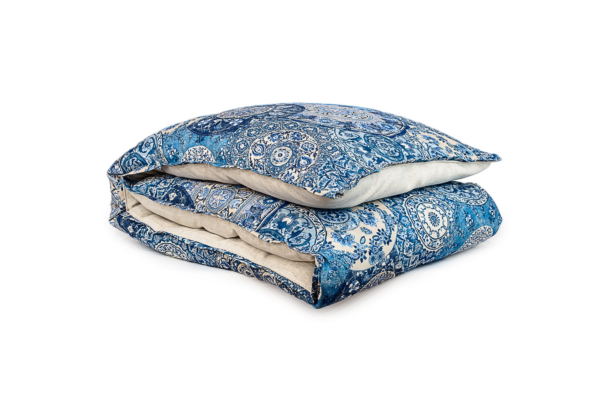 Indigo Print Petite Duvet