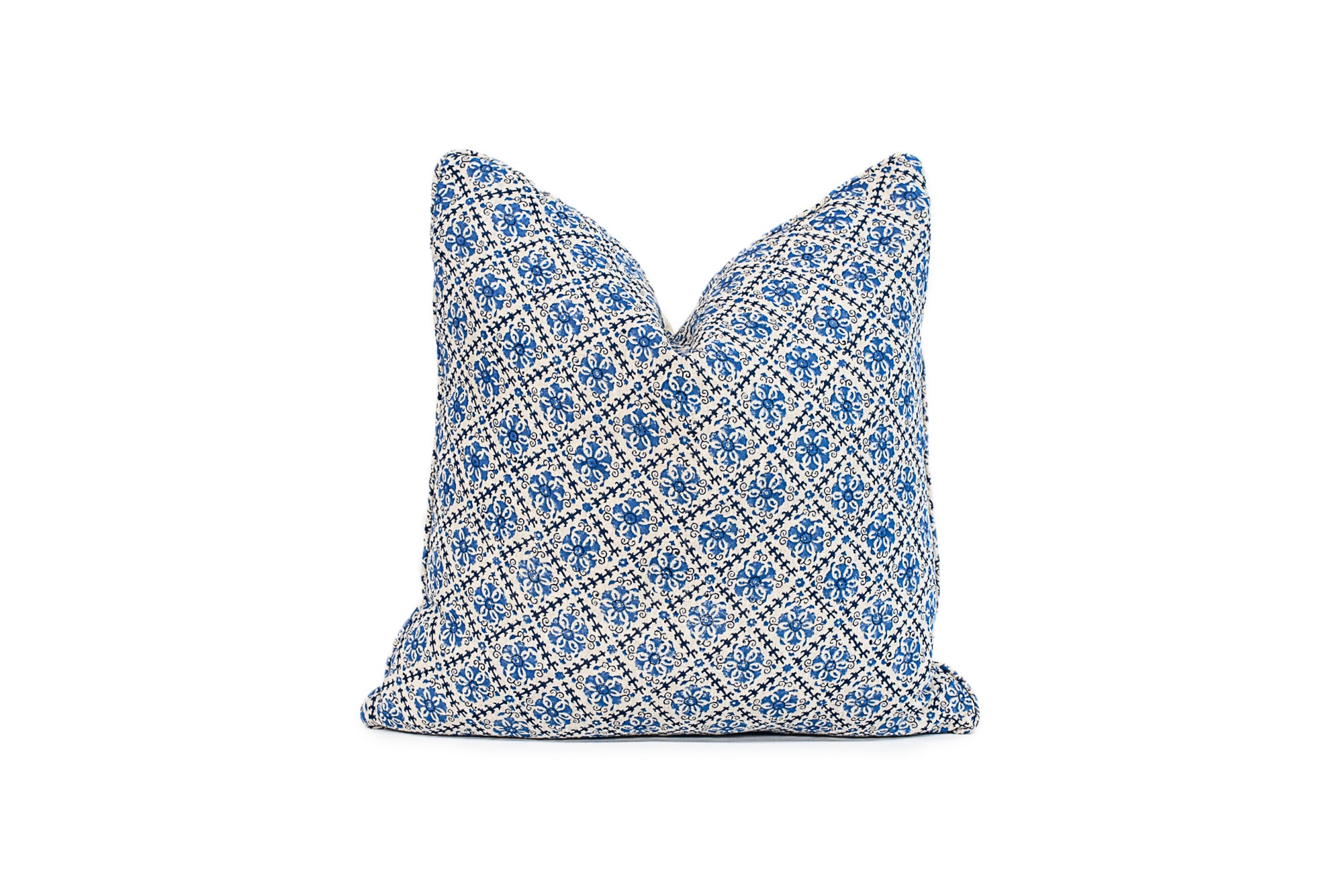 Blue Medallion Print