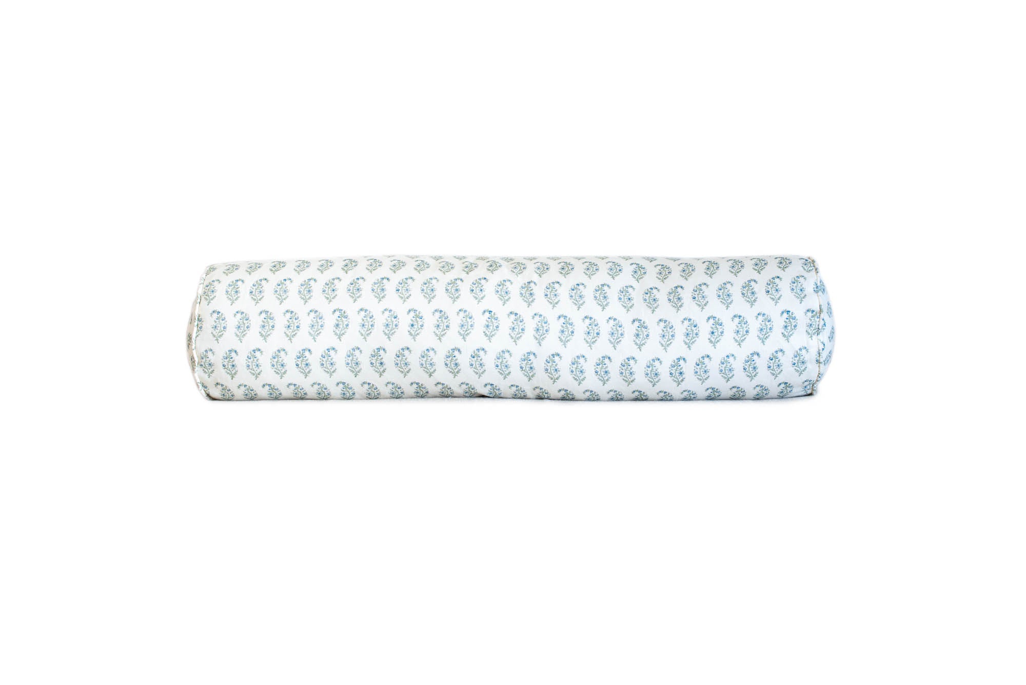 Blue and Green Paisley Bolster