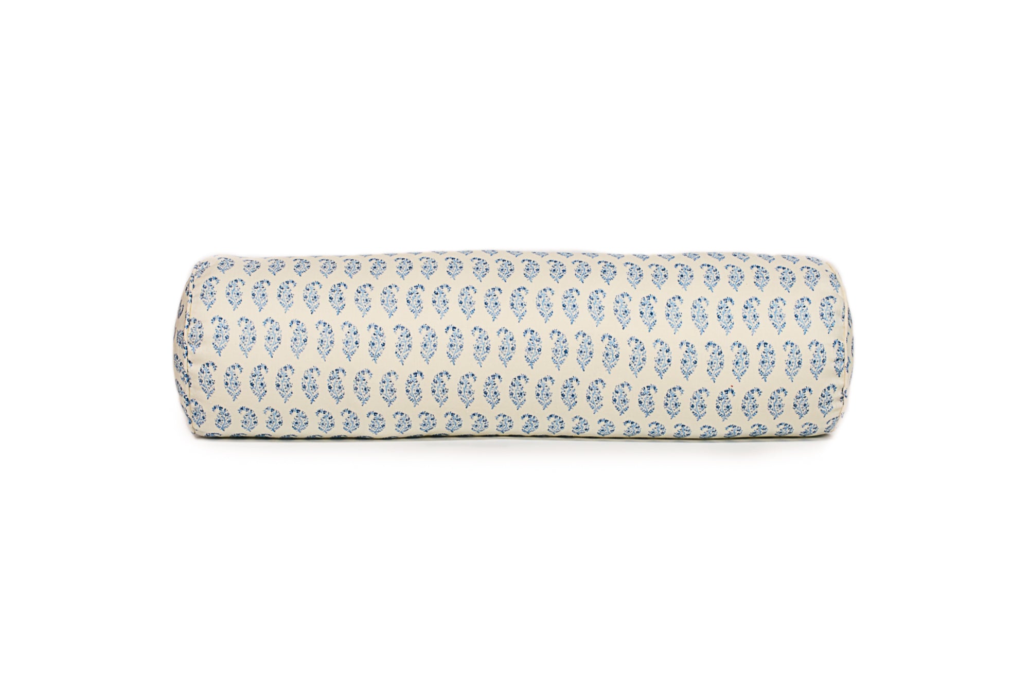 Blue Paisley Floral Bolster