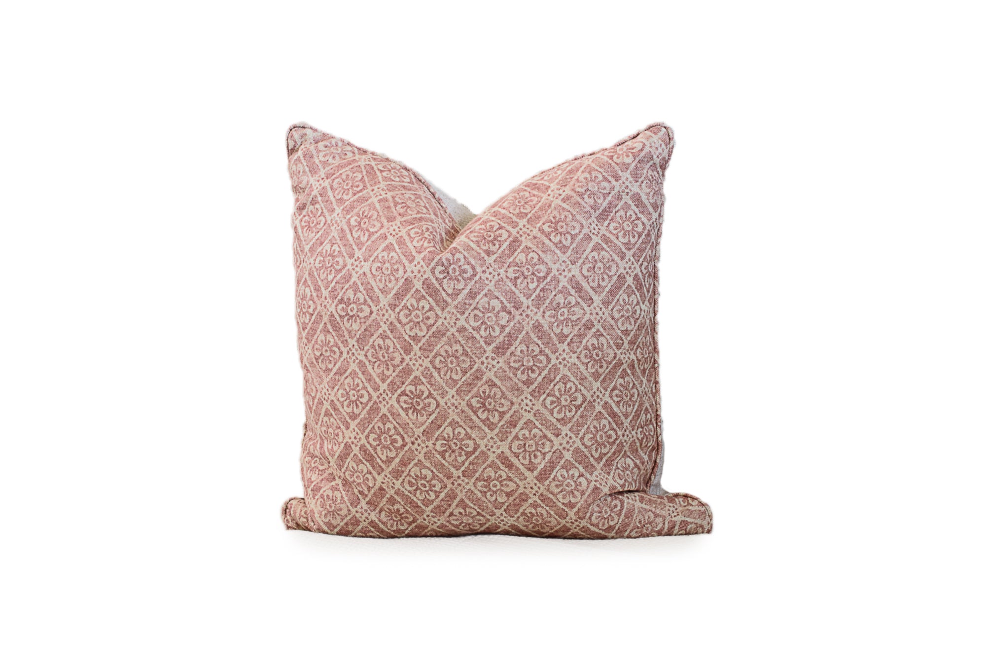 Soft Pink Patterned Pillow