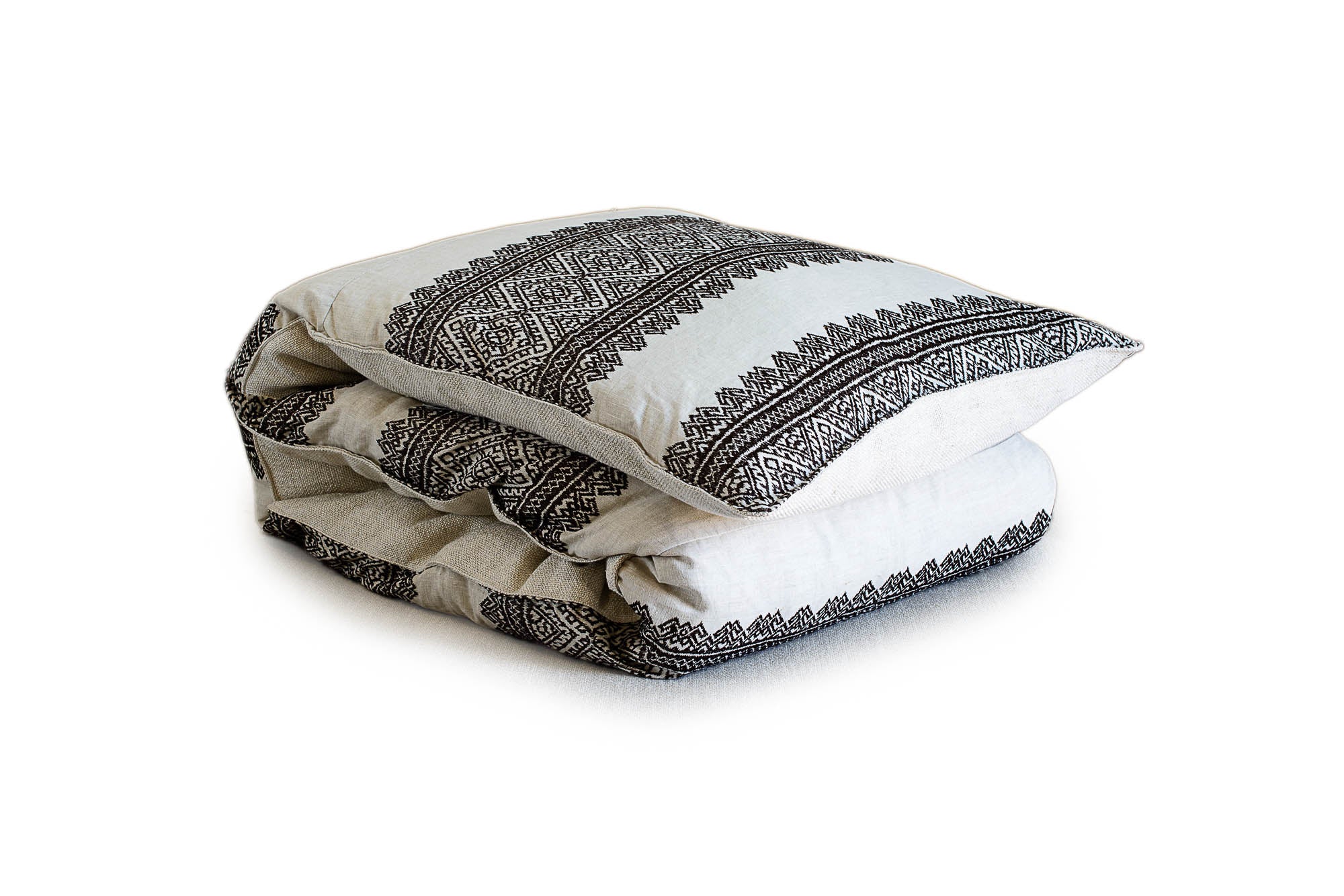 Petite Duvet in Embroidery in Smoke