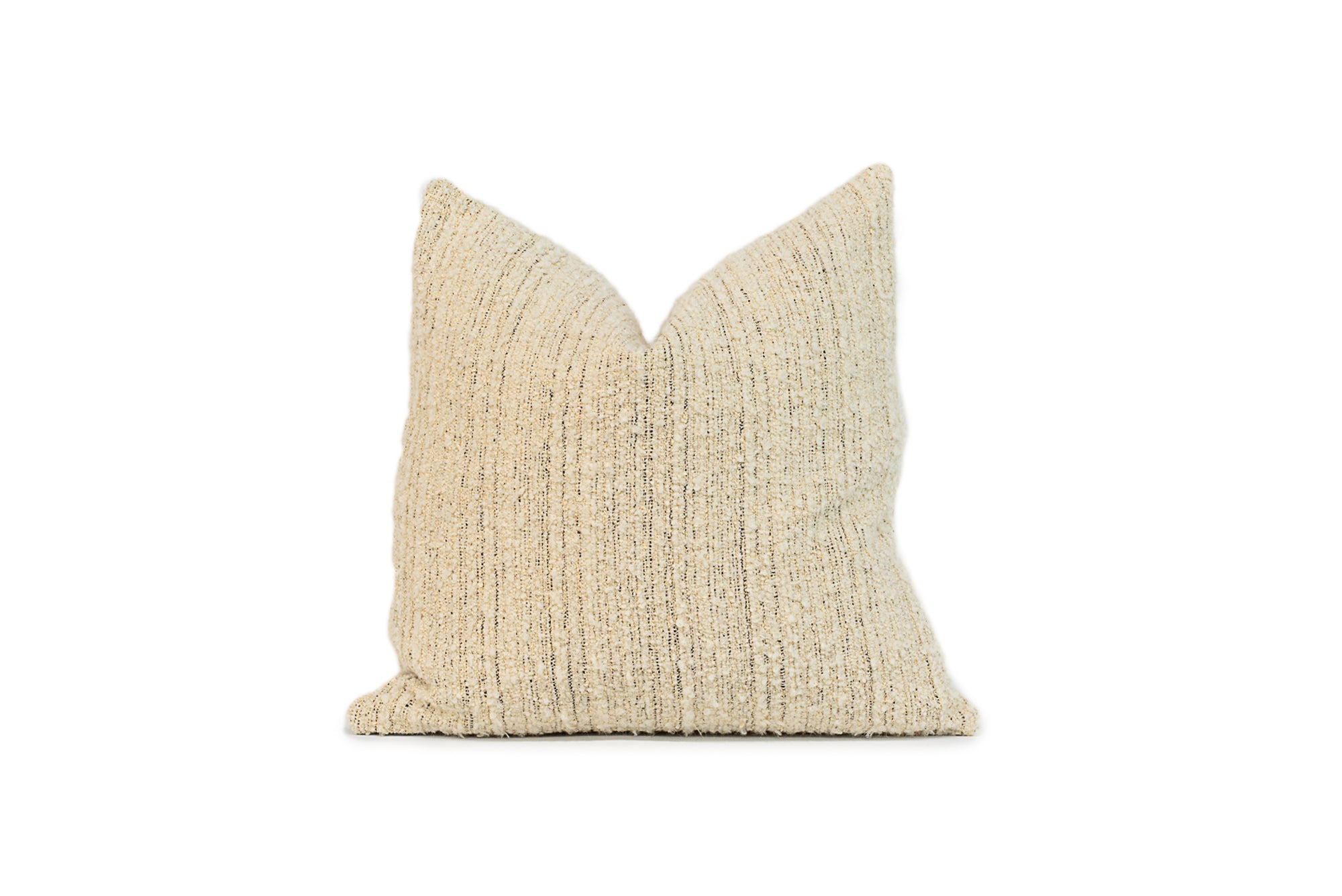 Textural Pillow in Buff Throw Pillow