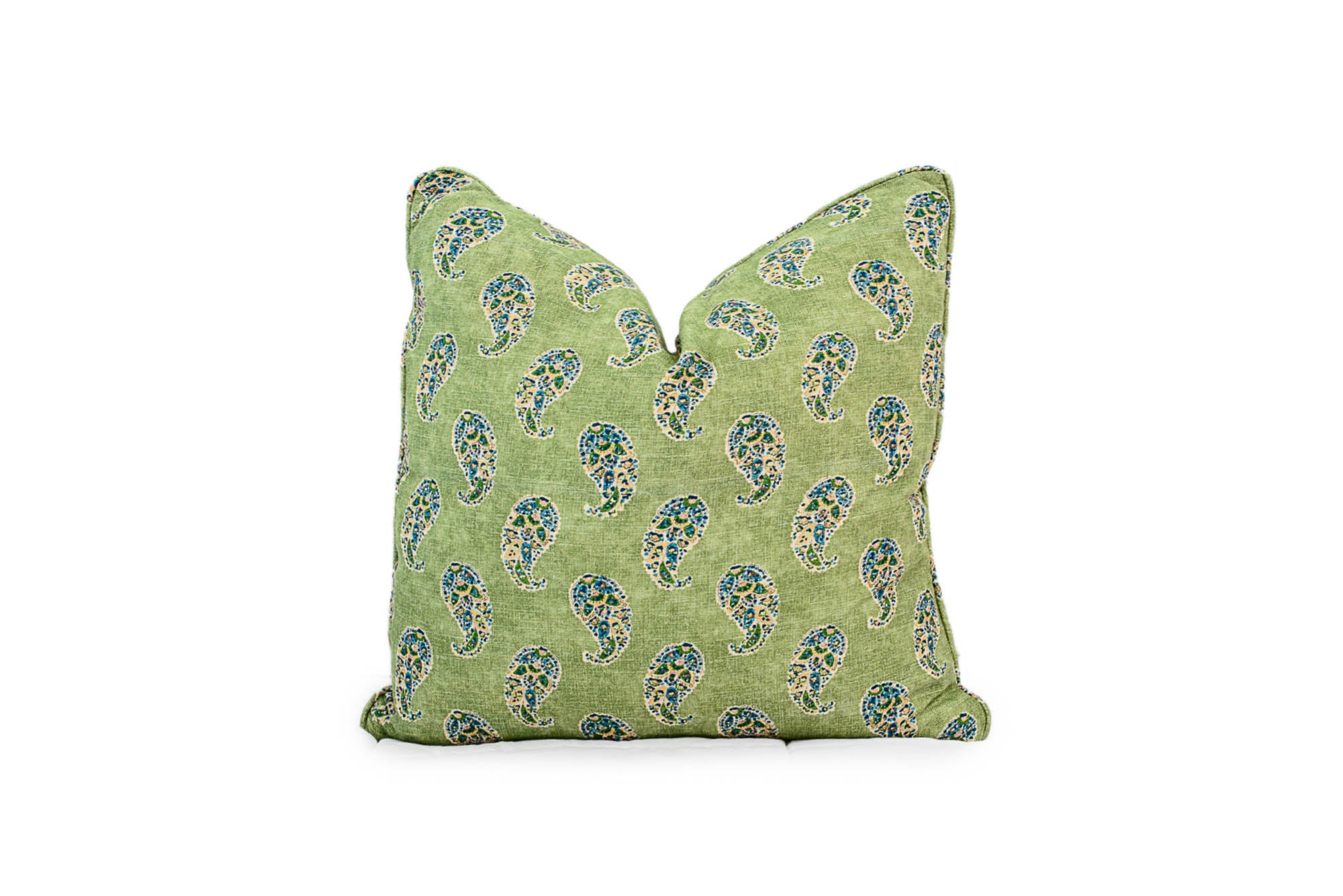 Green Paisley Pillow