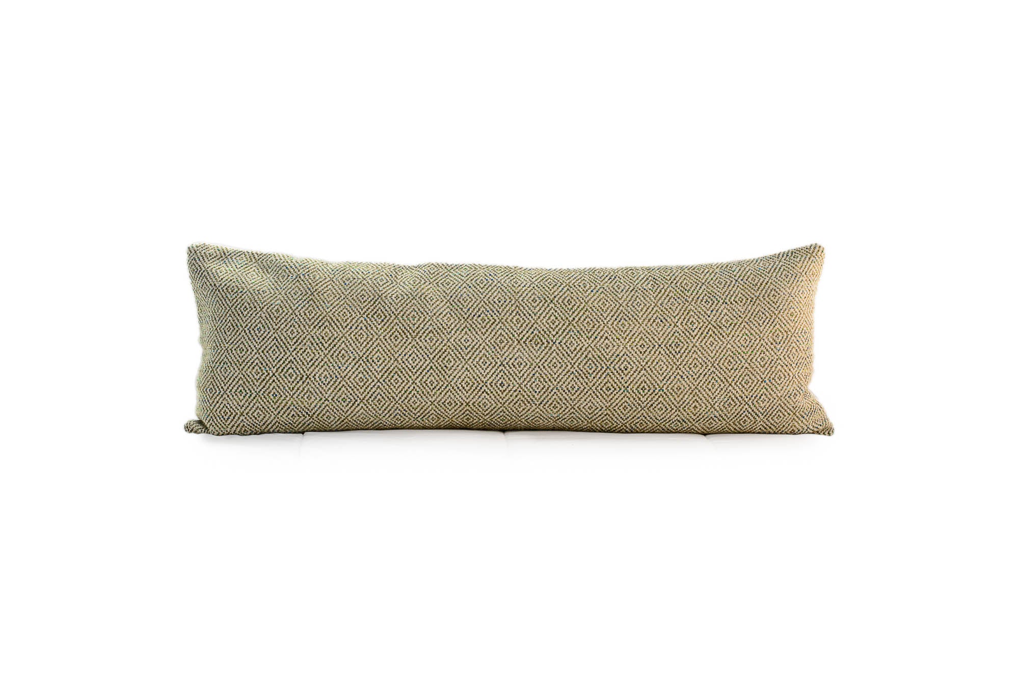 Multi Color Green Lumbar Pillow