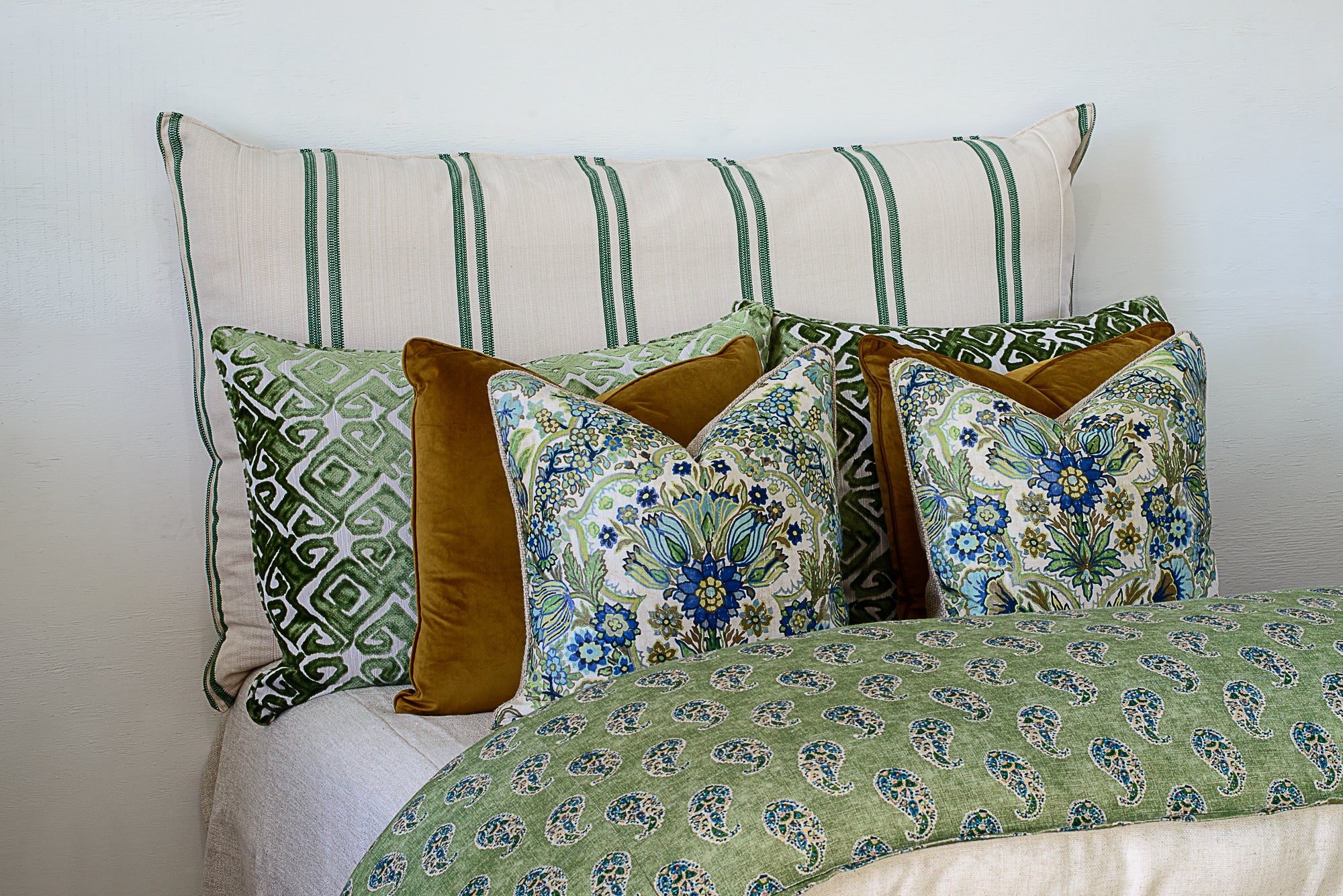 Blue and Gold Floral