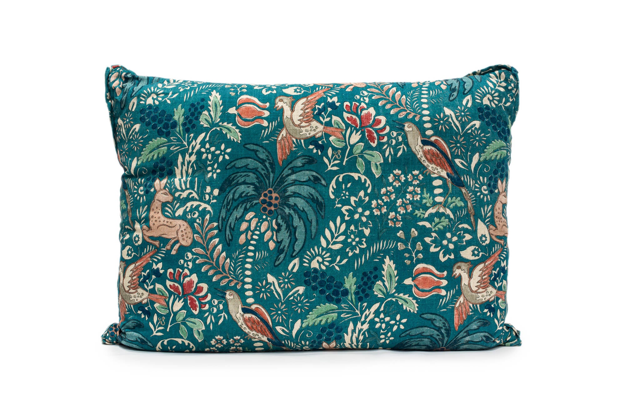 Teal Deer Floral King Euro