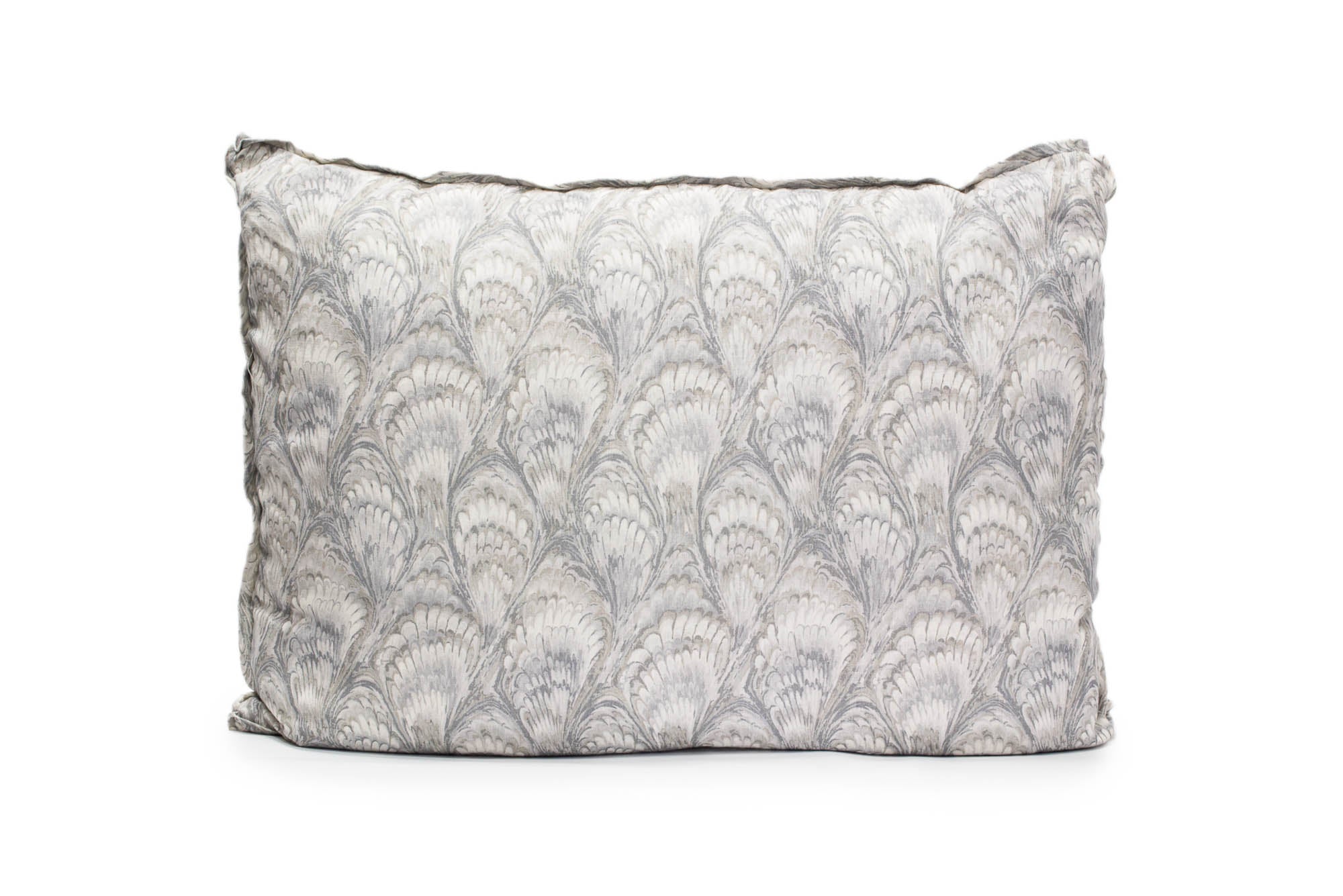 Light Gray & Taupe Shell King Euro