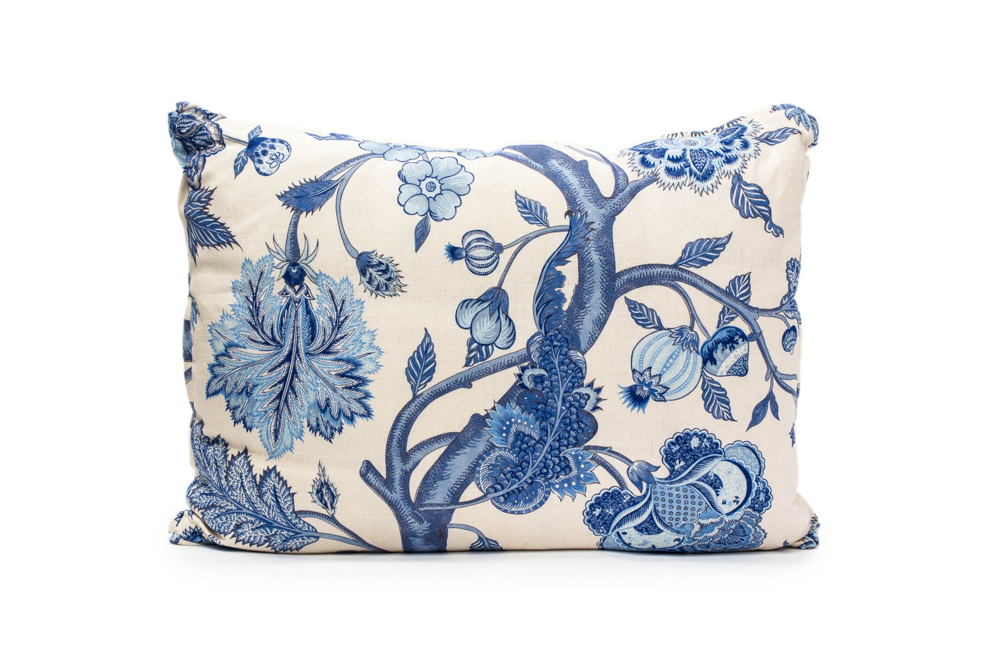 Navy & Cream Floral King Euro