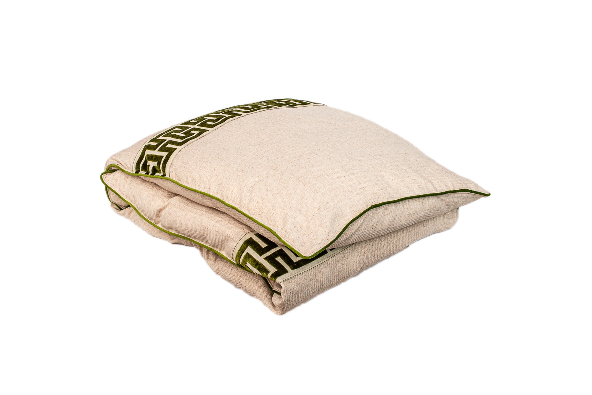 Linen With Green Tape Petite Duvet