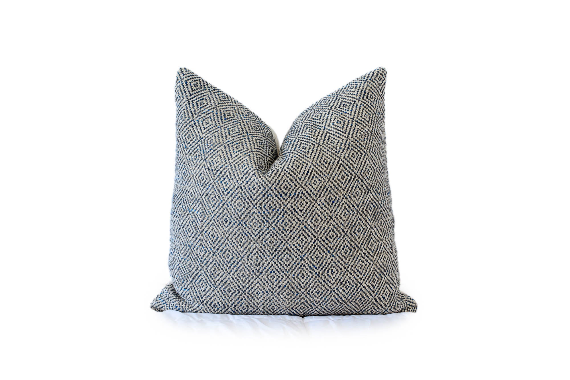 Woven Pillow in Blue