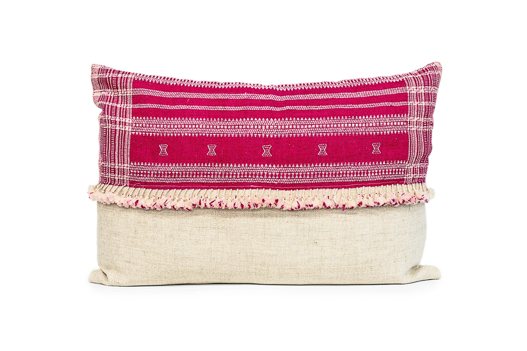 Pink Hand Woven Wool King Euro