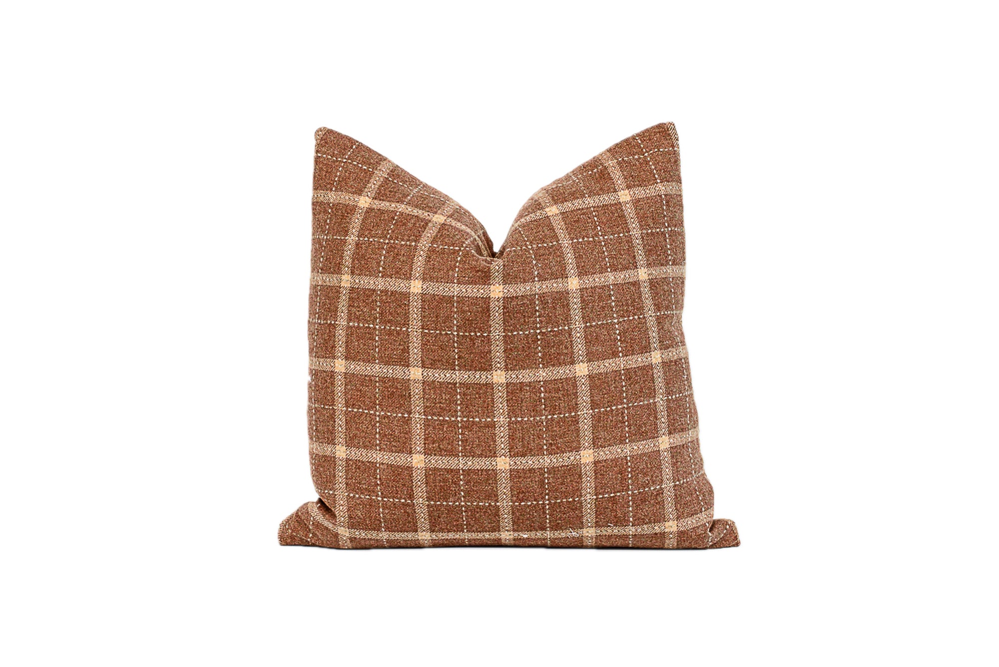 Wool Window Pane in Russet