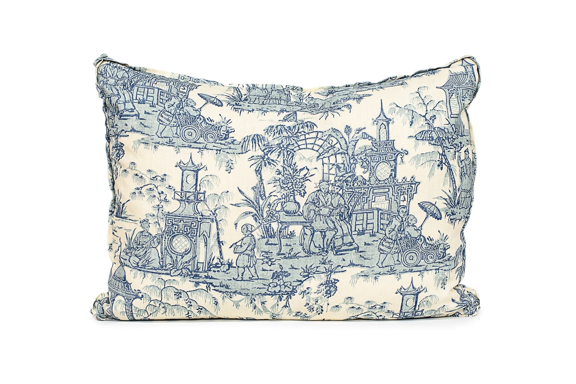 Pagoda Toile Blue King Euro