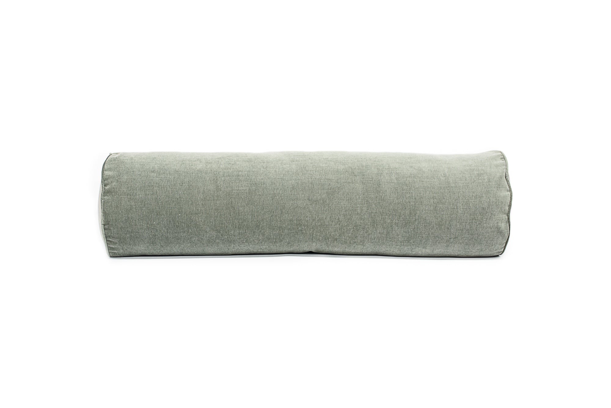 Green Washed Velvet Bolster
