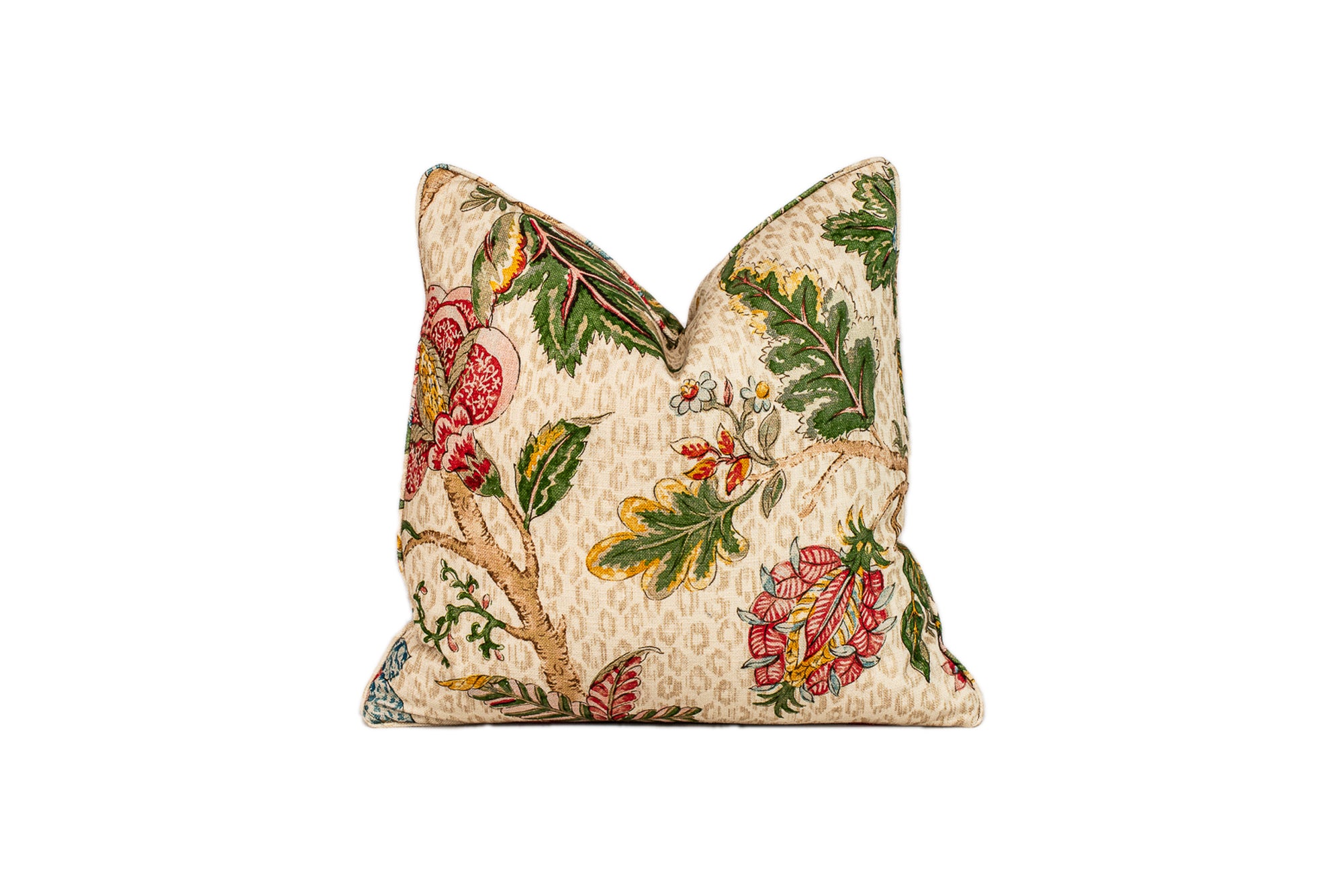 Floral and Leopard Pillow F50