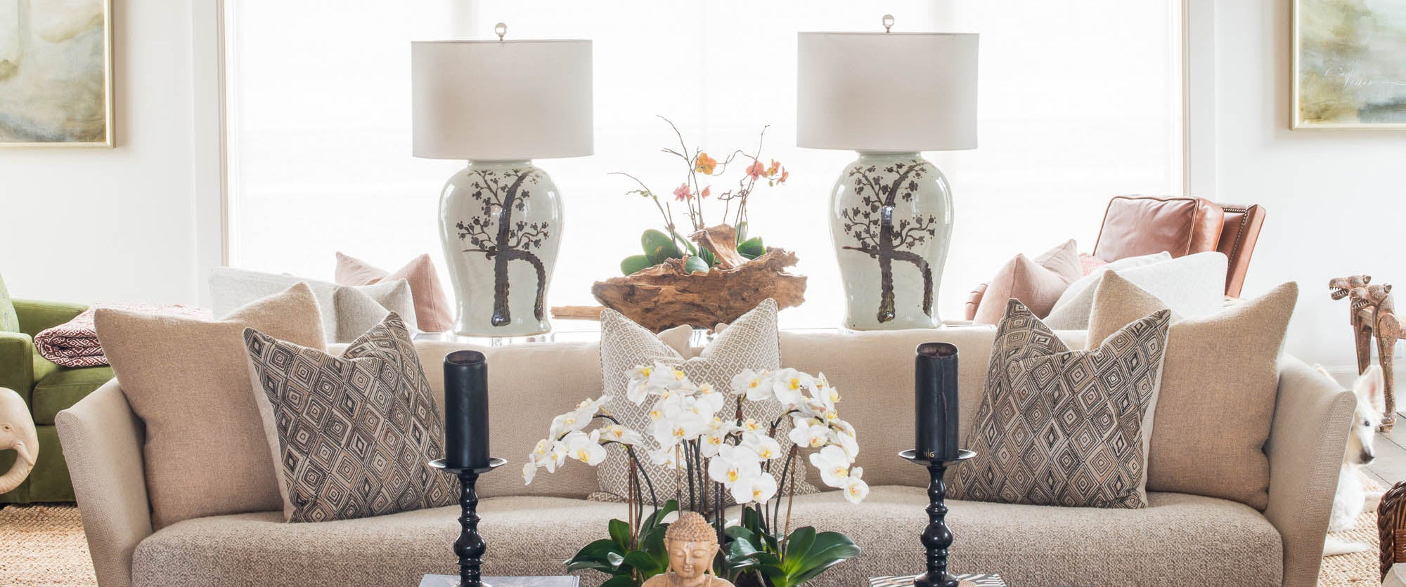 sofas throw pillows chairs