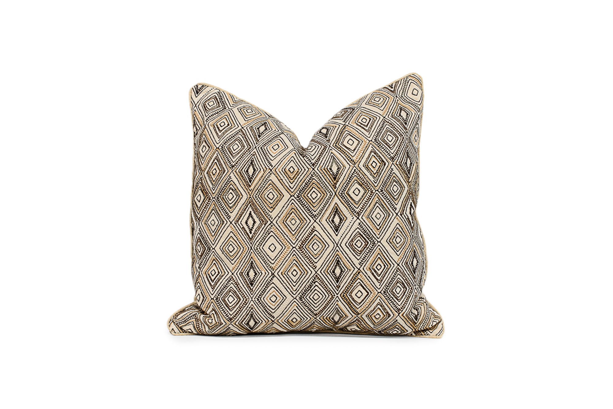 Embroidered Textural Pillow F327