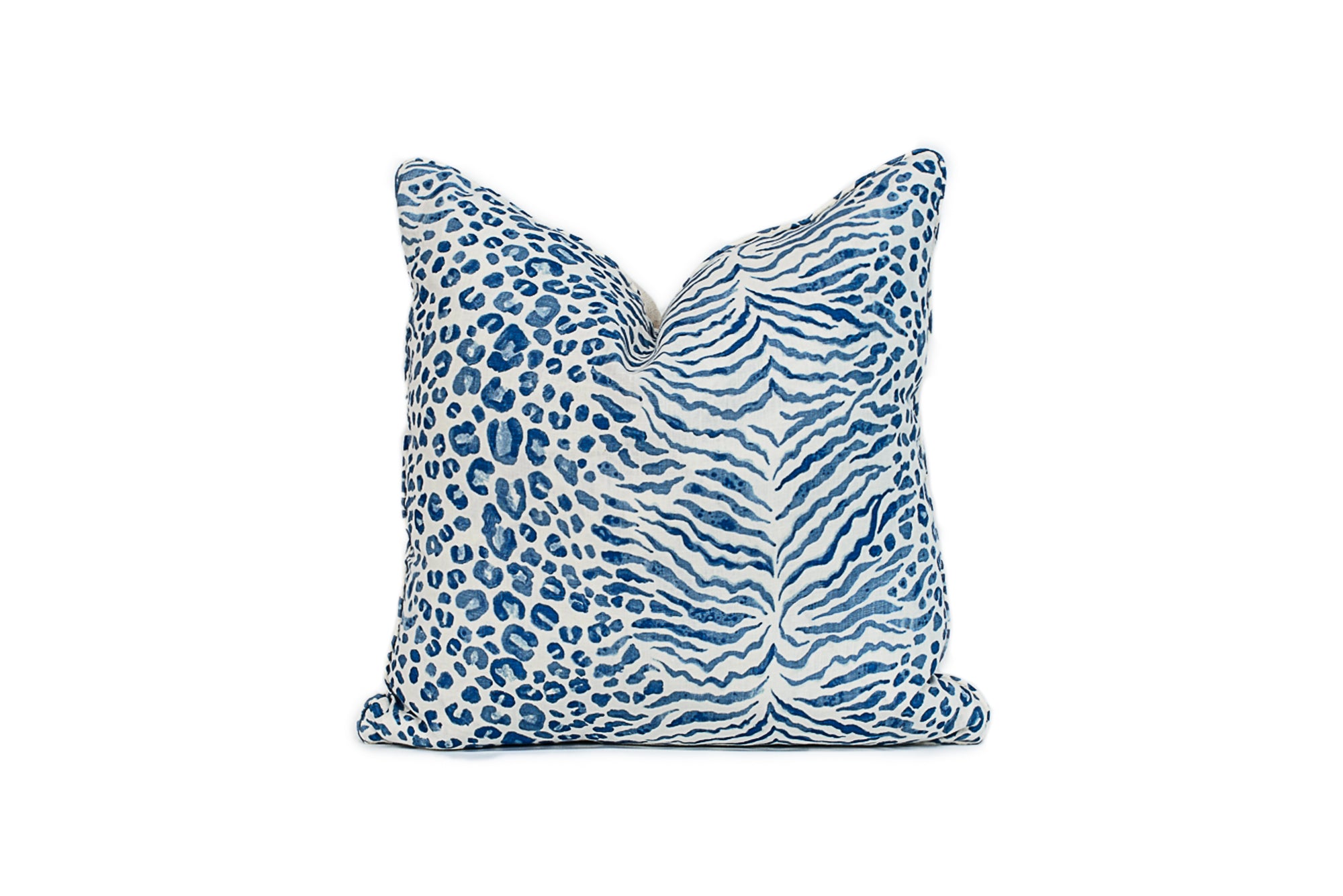 Blue Animal Print Pillow F303