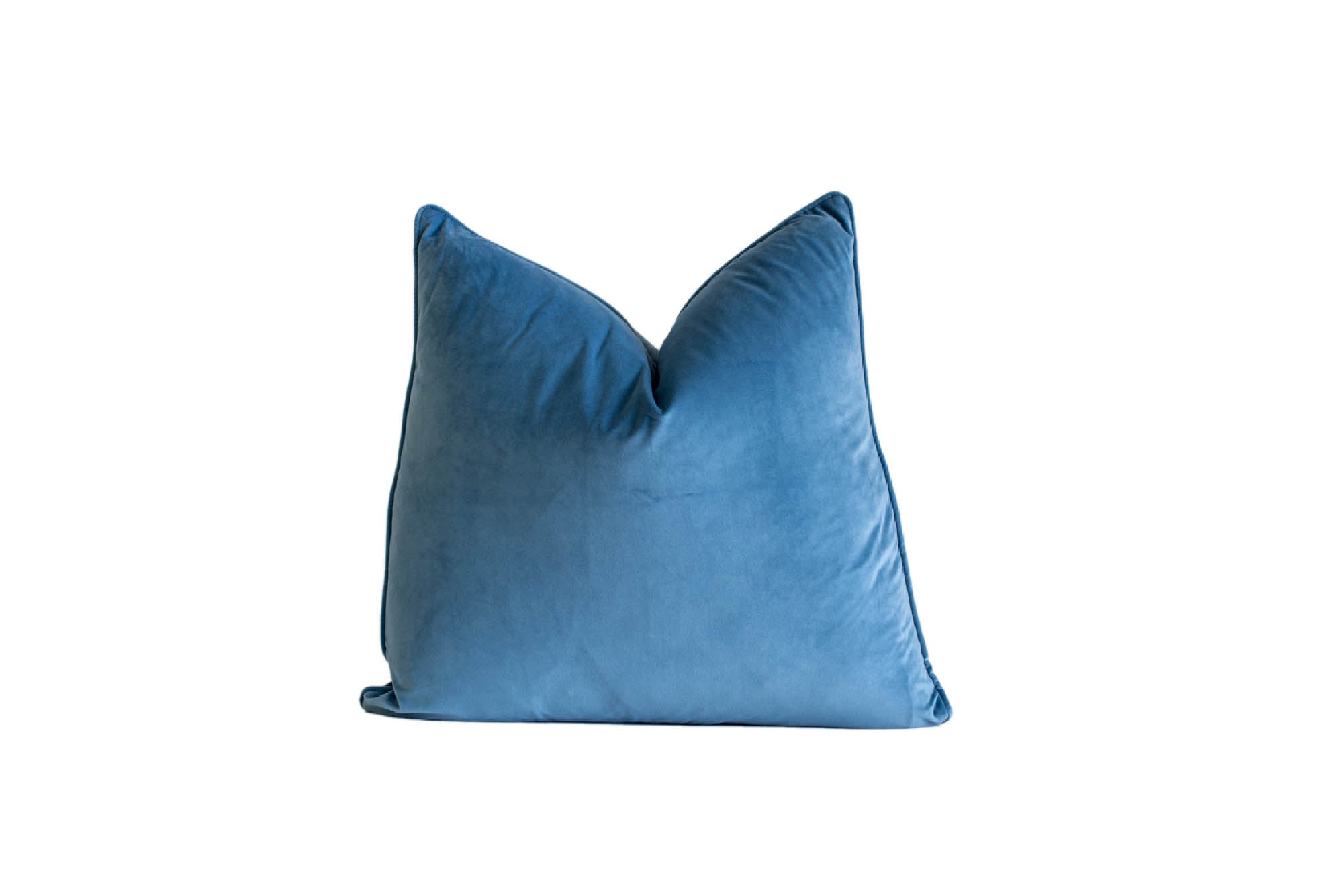 Medium Blue Velvet Pillow F84